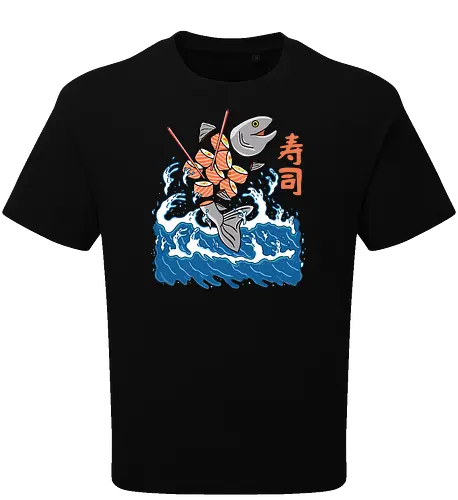 Salmon Sushi in the Wave