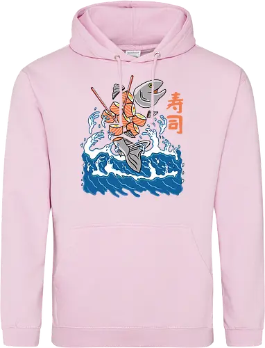 Salmon Sushi in the Wave