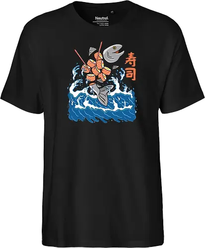 Salmon Sushi in the Wave