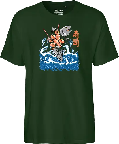 Salmon Sushi in the Wave