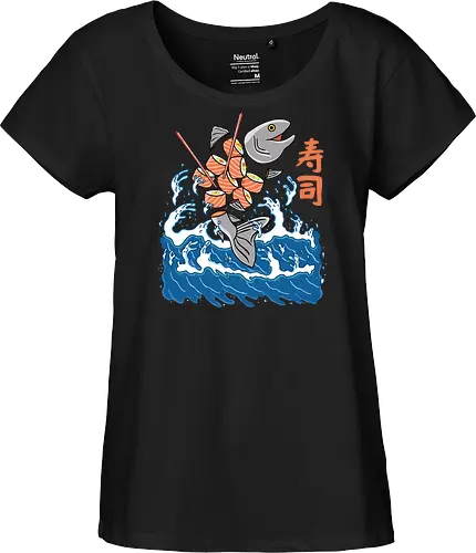 Salmon Sushi in the Wave