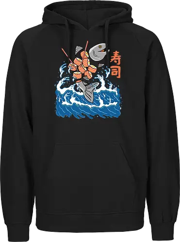 Salmon Sushi in the Wave