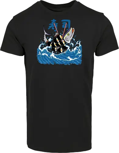 Tuna Sushi in the Wave