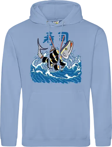 Tuna Sushi in the Wave