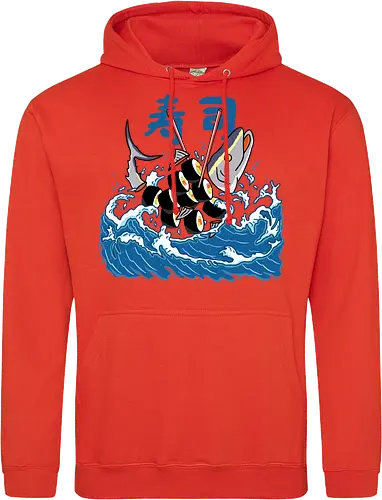 Tuna Sushi in the Wave
