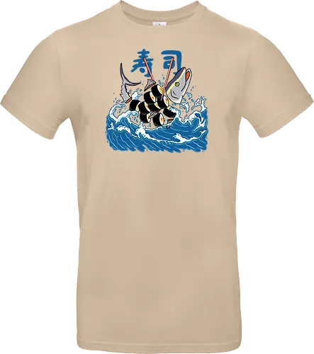 Tuna Sushi in the Wave