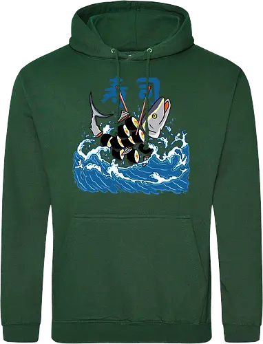 Tuna Sushi in the Wave