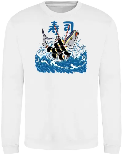 Tuna Sushi in the Wave