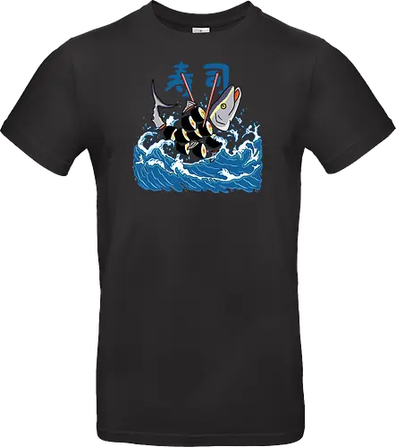 Tuna Sushi in the Wave