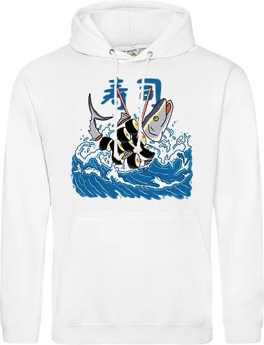 Tuna Sushi in the Wave