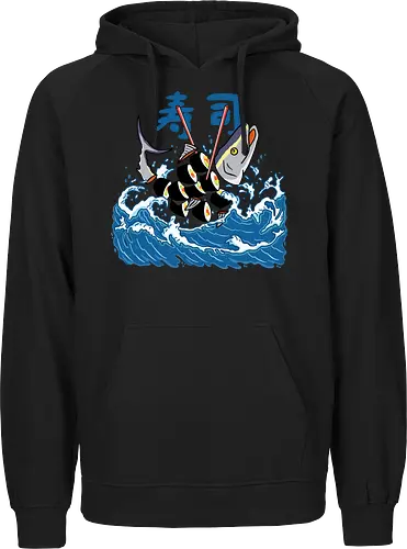 Tuna Sushi in the Wave