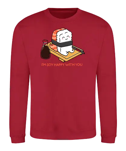 Soy Happy Sushi - sushi, Soy sauce, happy, food - Sweatshirt