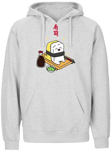 Happy Tamago Sushi - happy, sushi, Soy sauce, food - Fairtrade Hoodie