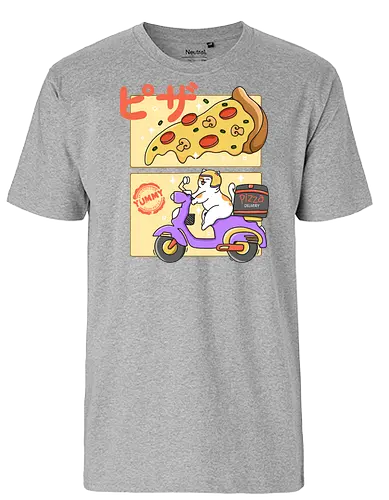 The Best Pizza - cat, katze, pizza - Fairtrade T-Shirt