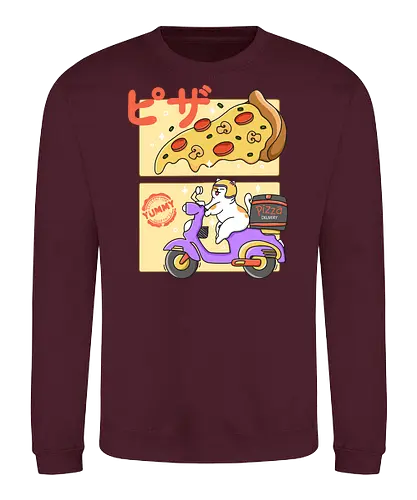 The Best Pizza - cat, katze, pizza - Sweatshirt