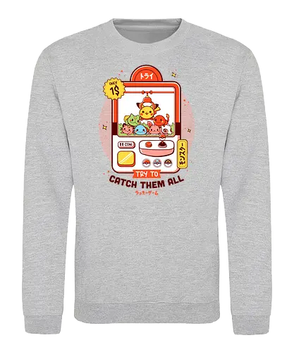 Try To Catch Them All - pocket, monster, gacha, catch them all - Sweatshirt