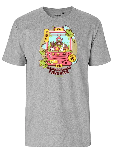 The Neighborhood Favorite - gacha, neighbor, anime, animal - Fairtrade T-Shirt