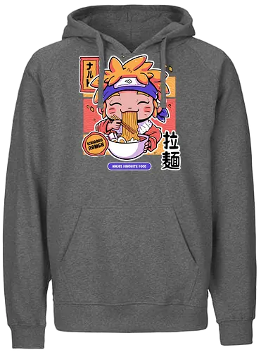 Ninjas Favorite Food - ninja, shinobi, anime, manga, ramen, Ichiraku - Fairtrade Hoodie