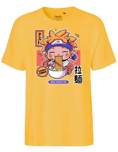 Ninjas Favorite Food - ninja, shinobi, anime, manga, ramen, Ichiraku - Fairtrade T-Shirt