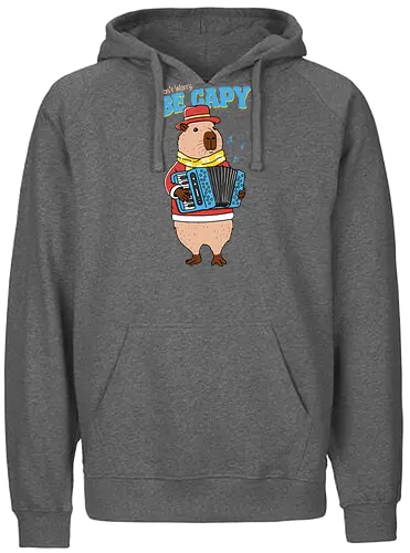 Happy Capy - don't worry, Capybara, cute, süß - Fairtrade Hoodie