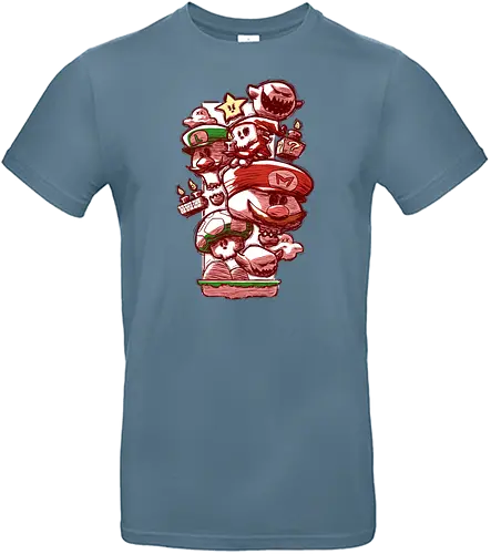 Skull Bros - skull, schädel, mario, luigi, gaming - Standard T-Shirt