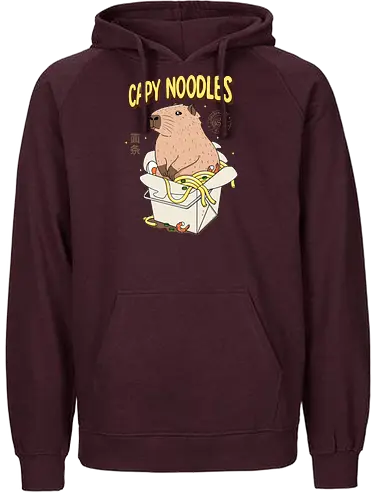 Capy Noodles - Capybara, noodle, takeout - Fairtrade Hoodie