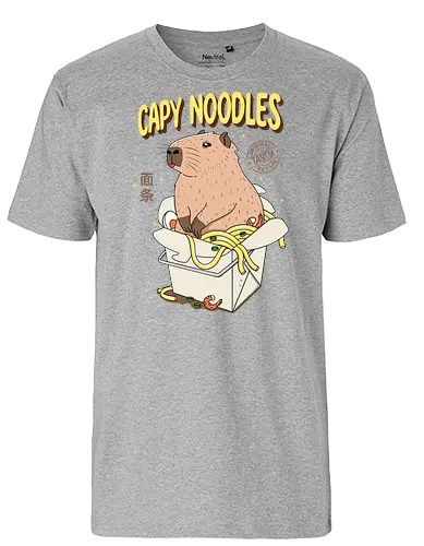 Capy Noodles - Capybara, noodle, takeout - Fairtrade T-Shirt