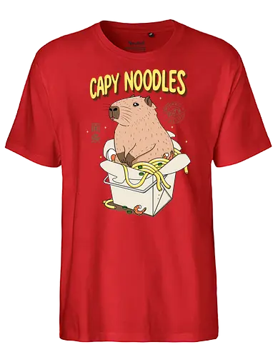 Capy Noodles - Capybara, noodle, takeout - Fairtrade T-Shirt