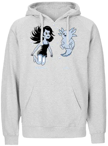 I Axolove You - Axolotl, cute - Fairtrade Hoodie