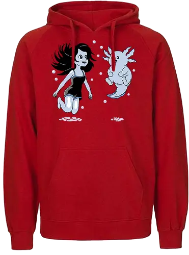 I Axolove You - Axolotl, cute - Fairtrade Hoodie