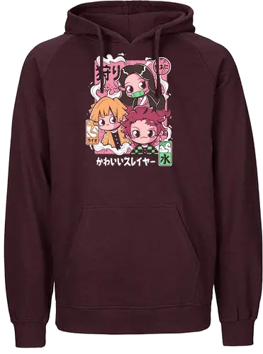Cute Slayer - demon, slayer, kawaii, anime, manga - Fairtrade Hoodie