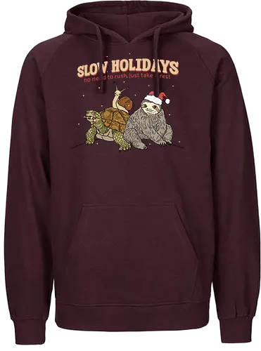 Slow Holidays - chill, weihnachten, christmas - Fairtrade Hoodie