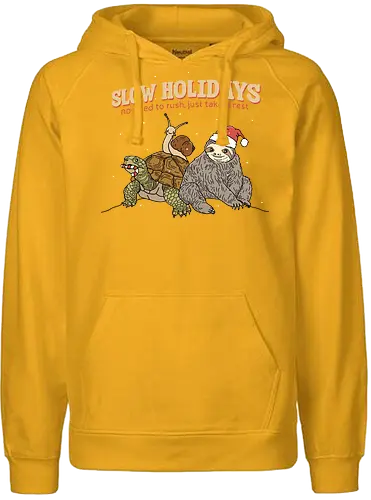 Slow Holidays - chill, weihnachten, christmas - Fairtrade Hoodie