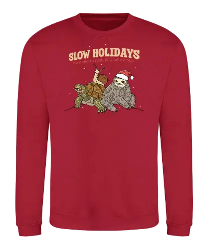 Slow Holidays - chill, weihnachten, christmas - Sweatshirt