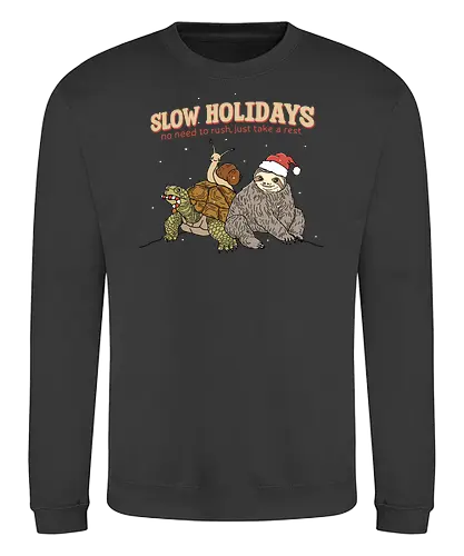 Slow Holidays - chill, weihnachten, christmas - Sweatshirt