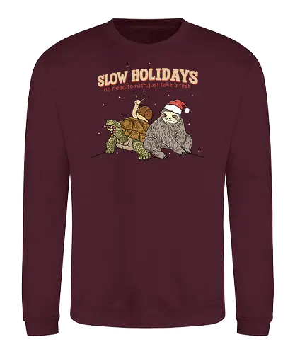 Slow Holidays - chill, weihnachten, christmas - Sweatshirt