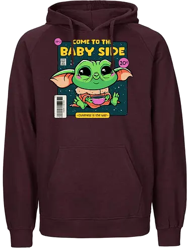 Cuteness is the Way - Alien, star, wars, comic, cute - Fairtrade Hoodie