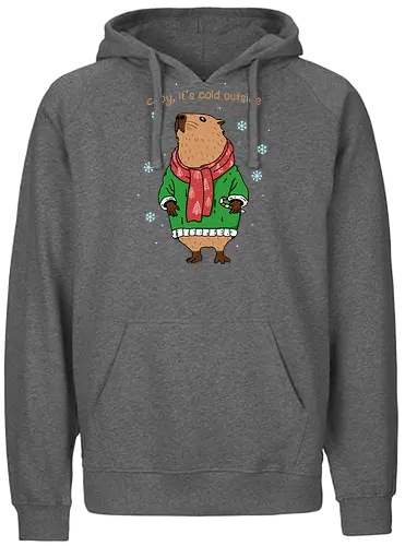 Capybara Winter - Capybara, winter - Fairtrade Hoodie