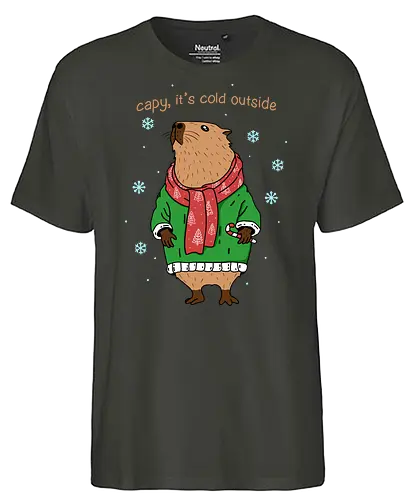 Capybara Winter - Capybara, winter - Fairtrade T-Shirt