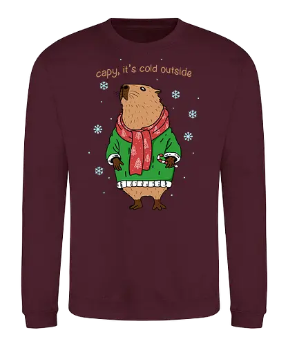 Capybara Winter - Capybara, winter - Sweatshirt