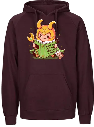 Cute Loki - comic, Antihero, loki, Norse mythology - Fairtrade Hoodie
