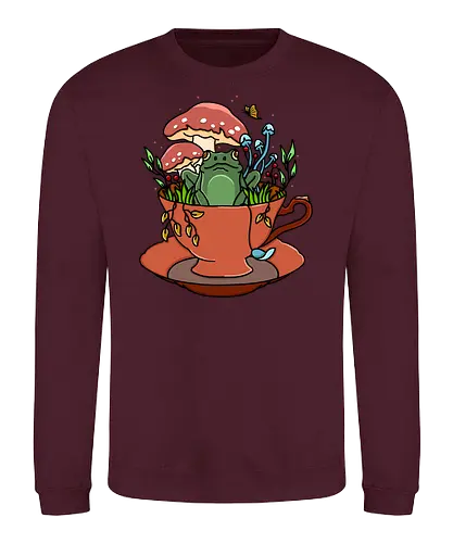 Frog Tea Cup - Frosch, Frog, tee, cup, tea - Sweatshirt