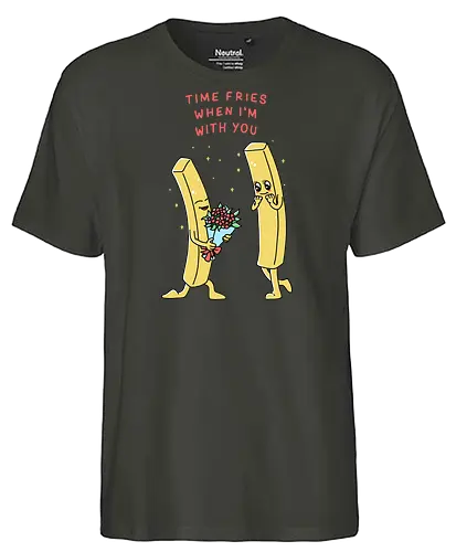 Romantic French Fries - fries, love - Fairtrade T-Shirt