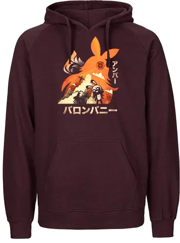 Amber - impact, fire, bunny, gaming, amber - Fairtrade Hoodie