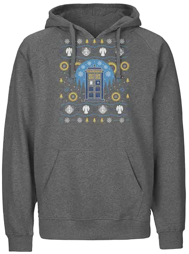 Time Ugly Sweater - doctor, timetravel, sweater, Ugly sweater - Fairtrade Hoodie