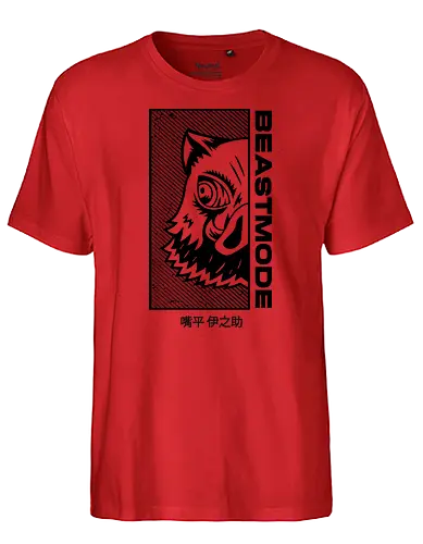 Inosuke Beast Japanese Style - demon, slayer, anime, manga - Fairtrade T-Shirt