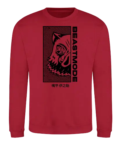 Inosuke Beast Japanese Style - demon, slayer, anime, manga - Sweatshirt