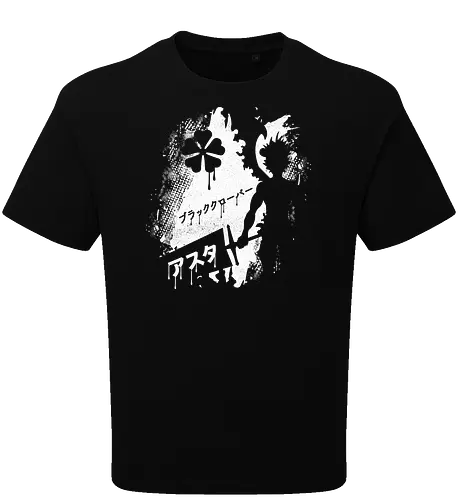 Clover Asta - black, Clover, anime, manga - Oversize T-Shirt