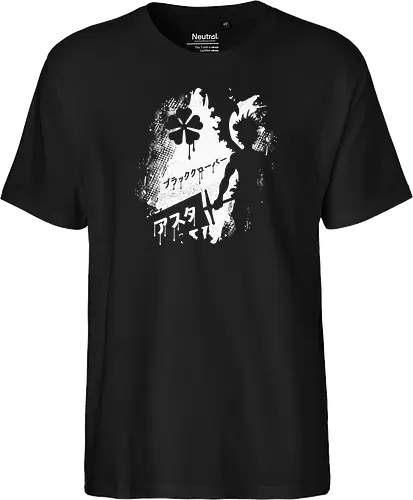 Clover Asta - black, Clover, anime, manga - Fairtrade T-Shirt
