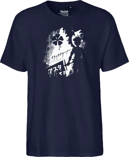 Clover Asta - black, Clover, anime, manga - Fairtrade T-Shirt